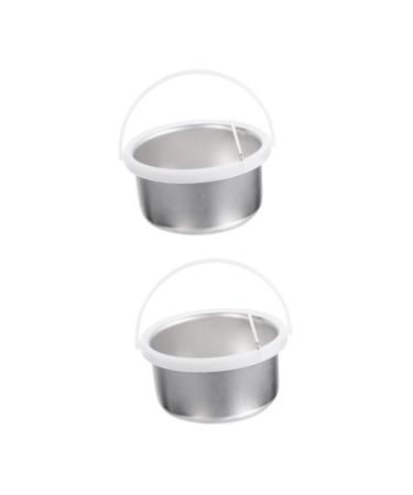 Lurrose 2st Small Wax Pot Thehome Mouse Hair Removal Wax Wax warmers For hair removal pot warmer from wax tools Melting wax shell made of aluminum wax container on the aircraft