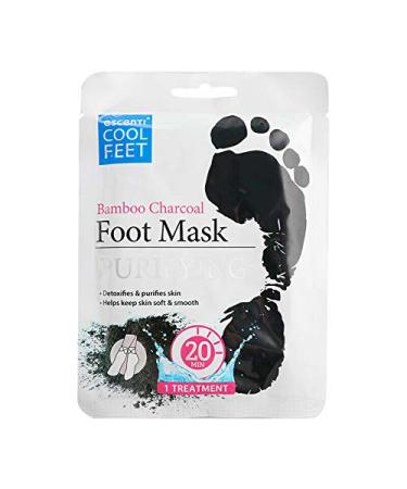 Escenti Bamboo Charcoal Purifying Foot Mask One 20 Minute Treatment
