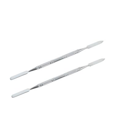 2 Pi ces Outils De M lange Acier Inoxydable Barres De M lange De Couleurs Pour Fond De Teint Fard Paupi res Correcteur De Tiges De Maquillage