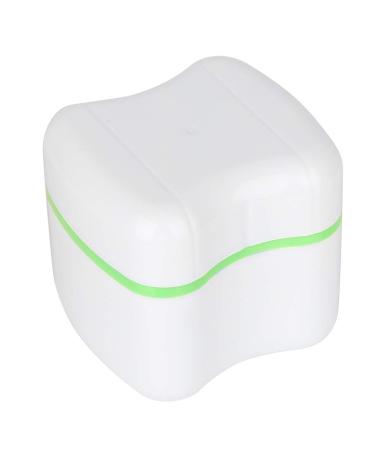Verdant Touch Denture Container Storage Box for Artificial Teeth with Filter Screen Green Dental Device Holder