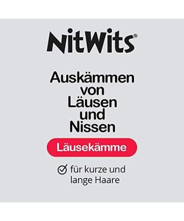 NitWits Lice Comb for Children & Adults - 3-in-1 Metal Lice & Nits Comb with Detangler & Magnifying Glass (Pack of 2) - Effective Lice Treatment & Prevention - Buy Online on GoSupps.com