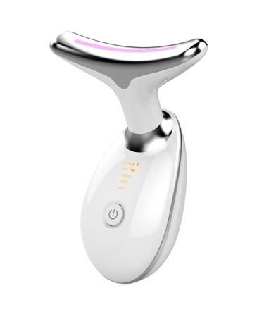 Kahdsvby White Beauty Device Plastic Beauty Device Electric Microcurrent Wrinkle Remover LED Photon Face Beauty Device for Woman