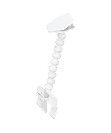 Dog Treat Camera Dispenser Dog Treat Camera with Flower Shaped Clip PVC Flexible Pet Selfie for Most Mobile Phones and Tablets (White)