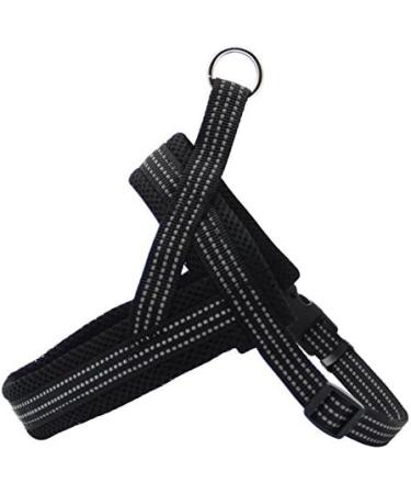BPS Adjustable Dog Harness for Small & Medium Dogs | 4 Sizes Available - M Black - Buy Online on GoSupps.com