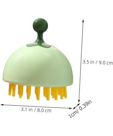 minkissy Scalp Hairbrush Shampoo Massage Comb Massage Brush Cleansing Brush Double Use Design Random Color - Buy Online on GoSupps.com