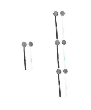 Minkissy 8 STK Tongue cleaning brush Plastic cleaner tongue cleaning tools for adult dental hygiene oral hygiene silicone spatula tongue scrapers for adults fresh different colors x 4 pieces 18.5x3.5cmx4pcs