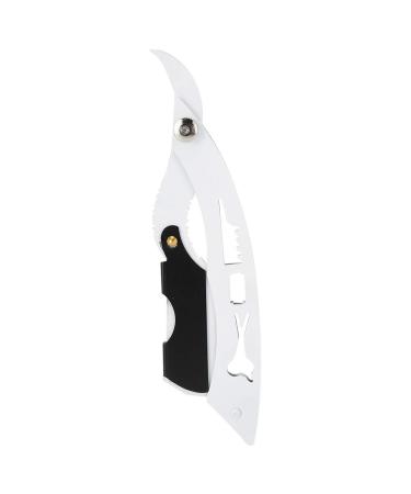 2PCs Professional Barber Straight Cut Throat Razor holder Manual razor blade holder Foldable rapid rack lightweight for home salon use