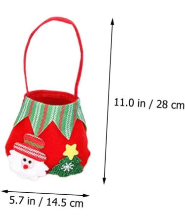 CHILDWEET 4pcs Christmas Candy Bag Xmas Candy Xmas Presents Pouches Xmas Bag Holder Brushed Cloth Snack - Buy Online on GoSupps.com