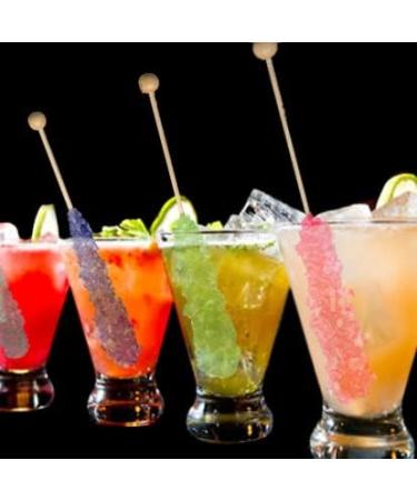 Espeez Yellow Banana Flavoured Rock Candy on a Stick 8 x Lollies 6.4oz (184.1g) - Individually Wrapped - Rock Candy Cake Decorating - Drink / Cocktail Stirrers - Buy Online on GoSupps.com