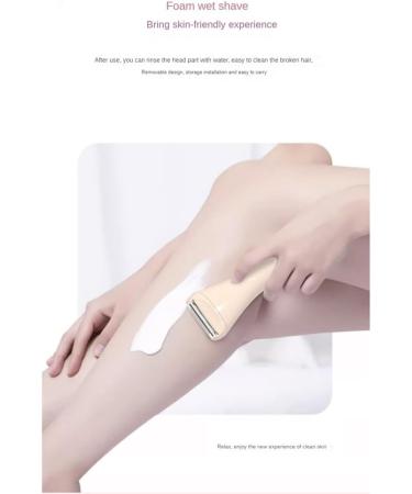 Muuoeou 2in1 Electric Bikini Trimmer For Women Electric Shaver WetDry Shaver for Hair Removal from Pubic Area Face Legs Blue - Buy Online on GoSupps.com