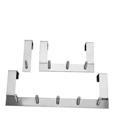 Hohopeti Over Door Towel Bar Over The Door Towel Rack Towel Hanger Over Door Metal Stainless Steel Hat Rack 21.3*12.4cm As Shown