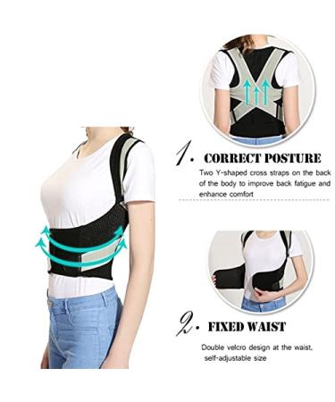 Back Corrector Back Posture Corrector Therapy Corset Spine Support Belt Lumbar Back Posture Correction Bandage for Men Women Health and Relaxation vision New Style S - Buy Online on GoSupps.com