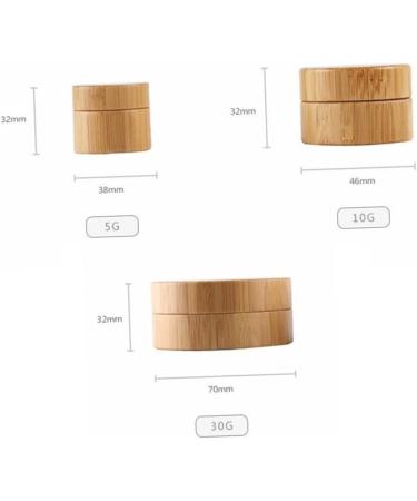 COHEALI 2 Pcs Cream Cosmetic Pot Wooden Cosmetic Jar Travel Bottles for Cosmetics Container Compact Pack - Buy Online on GoSupps.com