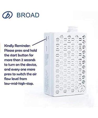 BROAD AirPro Mask: Rechargeable & Reusable Air Purifying Respirator with HEPA Filter - Buy Online on GoSupps.com