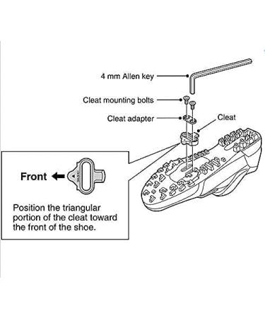 NAACOO Bike Cleats | Compatible with Shimano SPD SH51 SH56 | Spin & Mountain Bike Cleat Clips Set SH51 - Buy Online on GoSupps.com