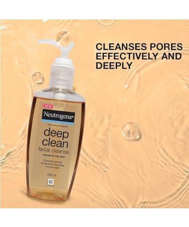 Buy N.eutro gen Deep Clean Gentle Facial Cleanser | 200ml | Alcohol-Free | 2x Glycerin | Dermatologist Tested | Normal to Oily Skin | International Shipping Available - Buy Online on GoSupps.com
