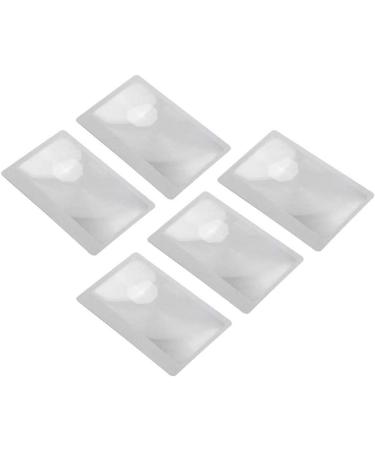 U-K Durable Processed 5pcs 3X Credit Card Shape Magnifiers Transparent Magnifier Fresnel Lens Excellent and - Buy Online on GoSupps.com