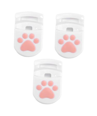 FRCOLOR 3 Sets Eyelash Holder Eyelash Curler Anti-Skid Handle Eyelashories Mini Eyelashories Makeup Eyelashories Accessories White Portable 5.8*4.3cmx3pcs