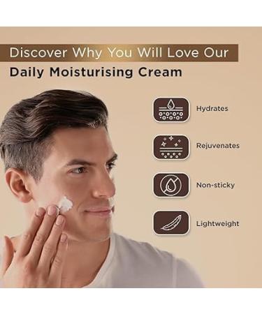 The Man Company Non-Sticky Daily Moisturizing Cream for Men | Hydrating Face Moisturizer with Shea Butter & Vitamin E | 50gm - For Dry Skin - Buy Online on GoSupps.com