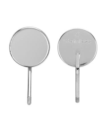 Dental care set 20PCs mouth mirror 2.2/2.4 cm diameter eyelash extension inspection level stainless steel dental inspection mirror without handle (4#)