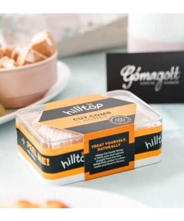 Hilltop Honey Cut Comb Slab 200g - Pure & Natural | Premium Quality, Certified Kosher | Dairy, Nut & Gluten Free | Authenticity Tested - Buy Online on GoSupps.com