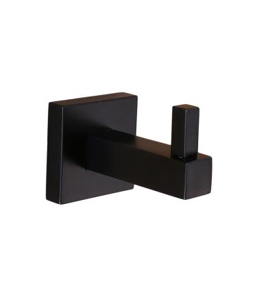 Alipis Towel Hooks Matte Black Coat Hooks for Wall Towel Hanger Hook up Thicken Hook Rack