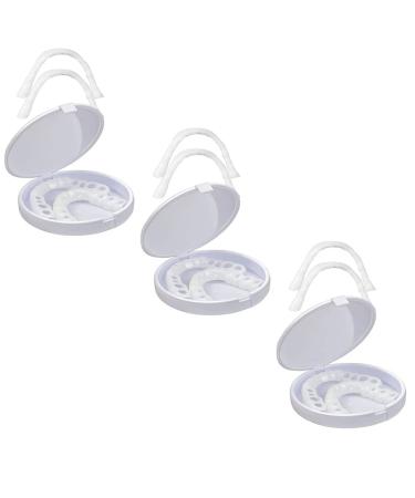 XZLZMD Silica Gel Dentures Set Cosmetic Upper and Lower Veneers Dentures For A Perfect Smile Reusable 3 Pair