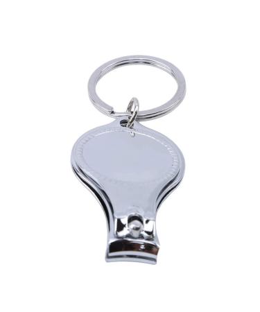 Nail Clipper Multifunction Keychain Nail Clippers Bottle Opener 3 in 1 Nail Clipper Bottle Opener Key Ring Manicure Tools for Women RoundNice and Deft