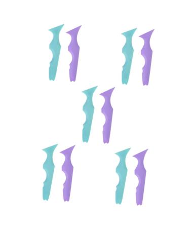 FOMIYES 10 Pcs Silicone Beauty Ruler Eyeliner Pencil Makeup Mascara Eyebrow Guide Template Eyelash Ice Tray