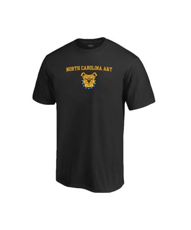 Venley NCAA University Mens/Womens Boyfriend T-Shirt North Carolina A&t State University - 01 - Black Small