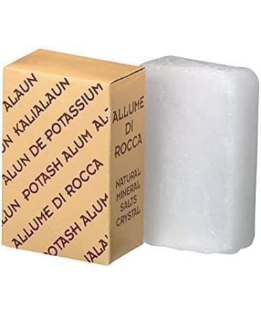 MAUQI Potassium Alum Stone 100g Natural Crystal for Face Body Hygiene After Shaving and Hair Removal - Buy Online on GoSupps.com