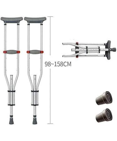Crutches for Adults Underarm Walking Stick Crutch Crutches Crutches Walk in Adult and with Grip Under The arm Foldable Height Adjustable Slip On 1 Great for Travel or Work (Color : Selfless - Buy Online on GoSupps.com