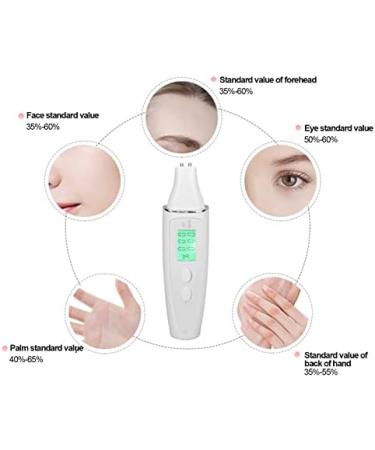 Skin Analyzer Skin Moisture Analyzer Digital Skin Detector Pen Facial Skin Tester Skin Care Portable Digital Skin Moisture Analyzer for Home Beauty Salon (White) - Buy Online on GoSupps.com