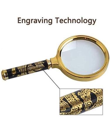Magnifiers Portable Magnifying Glass Elderly Children Read Professional Hand Free Jewelry Identification 10Times Handheld Magnifier Comfortable Anniversary - Buy Online on GoSupps.com