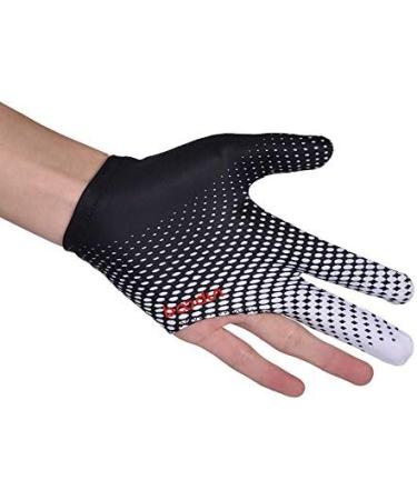 3-Finger Billiard Glove for Men & Women | Pool Cue Glove - Right/Left Hand | Snooker Pool Table Accessory - White - Buy Online on GoSupps.com