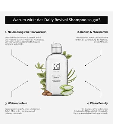 sober Daily Revival Shampoo | Enhance Hair Roots & Volume | Ectoin + Biotin | International Shipping Available - Buy Online on GoSupps.com