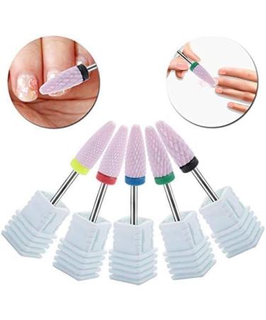 Nail Drill Bits Professional Nail Polisher Nail Manicure Tool Ceramic Cylinder Nail Manicure Tools Excellent for Grinding Polishing Peeling Drilling Carving Nair Art Tools (Perfect Polisher Set) - Buy Online on GoSupps.com