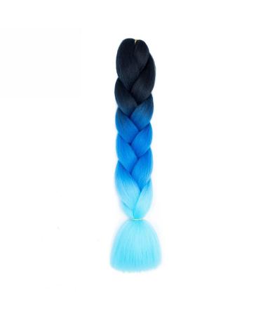 Braiding Hair Synthetic Easy Jumbo Braids Pre-stretched African Box Braided hair Jumbo Braids Hair Extensions Colorful braided hair Afro Braids Crochet Twists Hair (Color : L)
