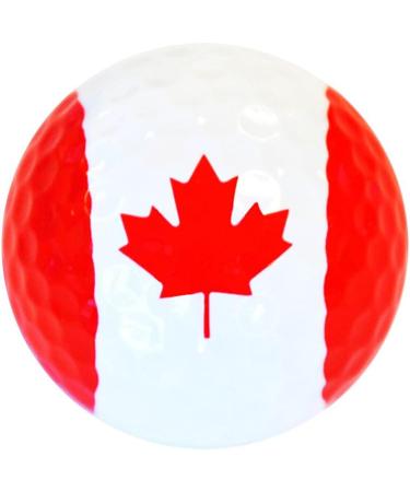 Navika Canada Flag Golf Balls - 6 Ball Pack | Canadian Souvenir for Golfers | Perfect Golfing Gift - Buy Online on GoSupps.com