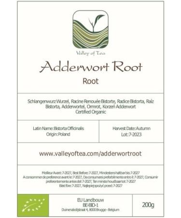 Adderwort Root Herbal Tea - Bistort Roots/Snakeweed 200g - Buy Online on GoSupps.com