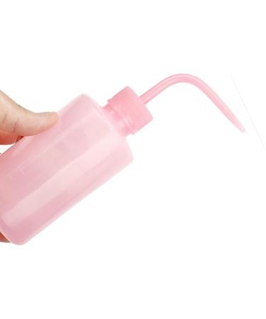 250ml Eyelash Cleaning Bottle Clear Scale Curved Nozzle Design Lightweight Leak-Proof Squeeze Bottle for Eyelash Extensions - Buy Online on GoSupps.com