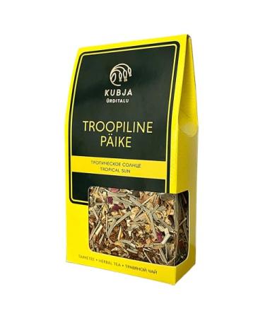 Kubja Premium herbal tea Troopiline P ike fruit tea with rooibos orange mint exotic flowers caffeinefree handpacked in Estonia 75 g
