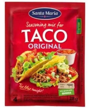 Santa Maria Tex Mex Taco Spice Mix 28g - The Ultimate Taco Spice Mix with a Taste of mild Chilli Oregano Garlic and Cumin Gives Your Taco The Right Flavor. - Buy Online on GoSupps.com