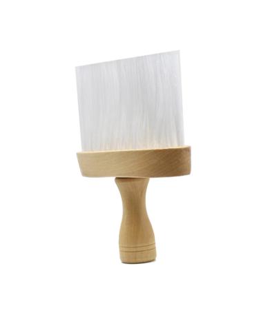 Frcolor barber dust frond cutting clean brush salon shaving brush hairdryer staubwedel salon hair staubwedel vintage shaving brush hairdressing tool wooden white the face 15x12x12cm white