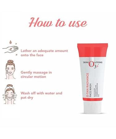 O3+ D-Tan Radiance Face Wash with Vitamin C | Deep Cleansing TAN Removal for Glowing Skin | 60gm - Buy Online on GoSupps.com