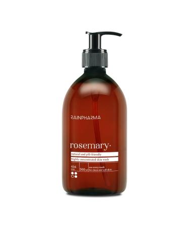 RainPharma Skin Wash Rosemary - Skin Care - 500ml - Shower Gel - 1 Pump Per Wash