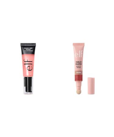 e.l.f. Power Grip Primer + 4% Niacinamide Gel-Based & Hydrating Face Primer & Halo Glow Blush Beauty Wand Liquid Blush Wand For Radiant Flushed Cheeks