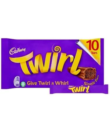 2 x Twirl Chocolate Bar 10 Pack Multipack 215g Delicious Tasty And Twisty Treat Gift Hamper For Birthday Christmas - Buy Online on GoSupps.com