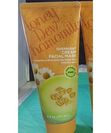 Honey Dew and Chamomile Overnight Cream Facial Mask (Hydrates and rejuvenates tired dry skin) Crema hidratante para piel seca o cansada.
