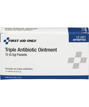 First Aid Only Triple Antibiotic Ointment Packet - Box of 12 - Buy Online on GoSupps.com